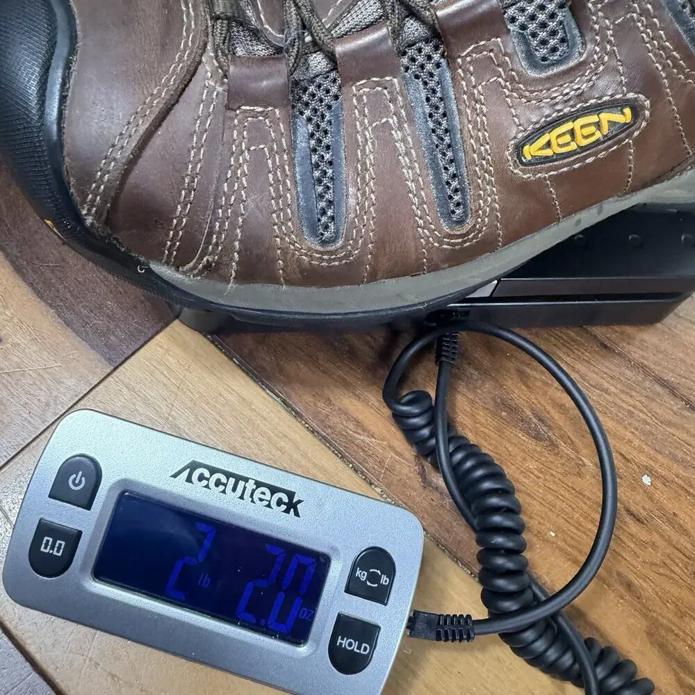 KEEN Flint Utility Work Shoes Men’s 9D Brown Leather Soft Toe ASTM F2892 EH